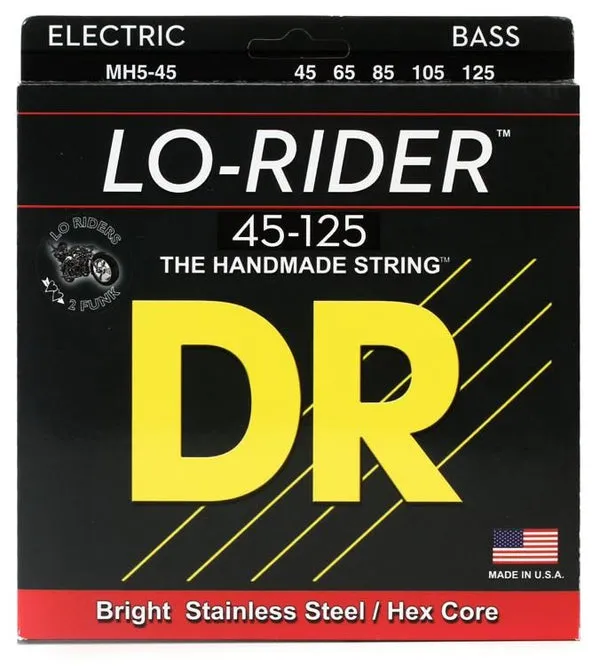 DR Lo-Rider Medium, 5-string, 45-125