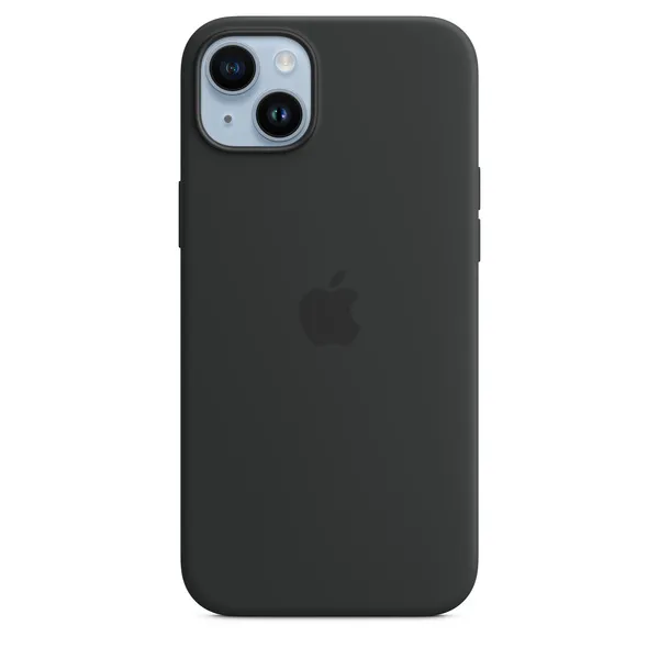 Apple iPhone 14 Plus, MagSafe - silikonskal, Midnatt