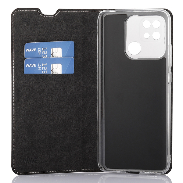 (Bargains) Wave Book Case, Xiaomi Redmi 10C - case, Rose gold