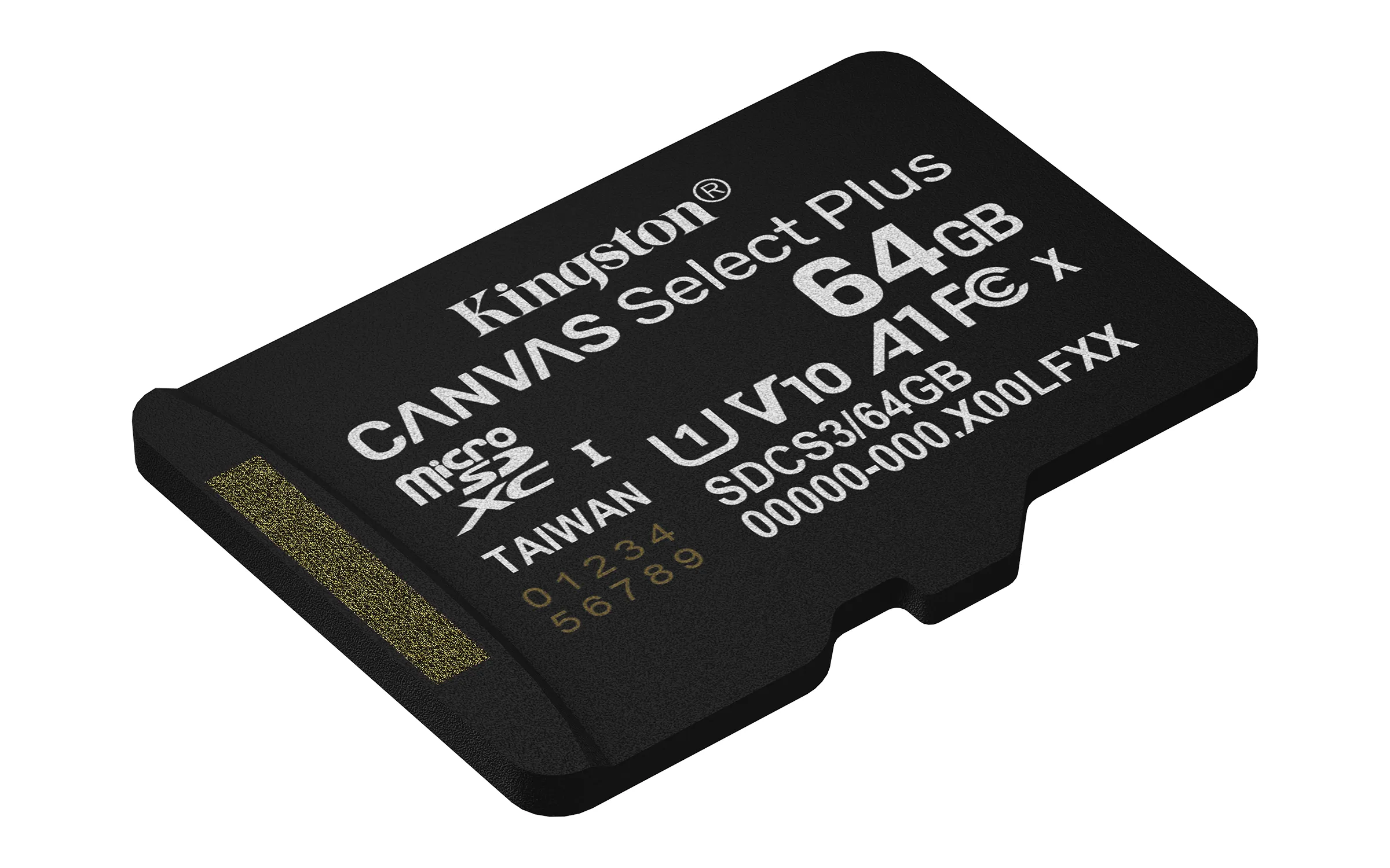 Kingston 64 Gt microSDXC Canvas Select Plus Gen3 -muistikortti + SD adapteri
