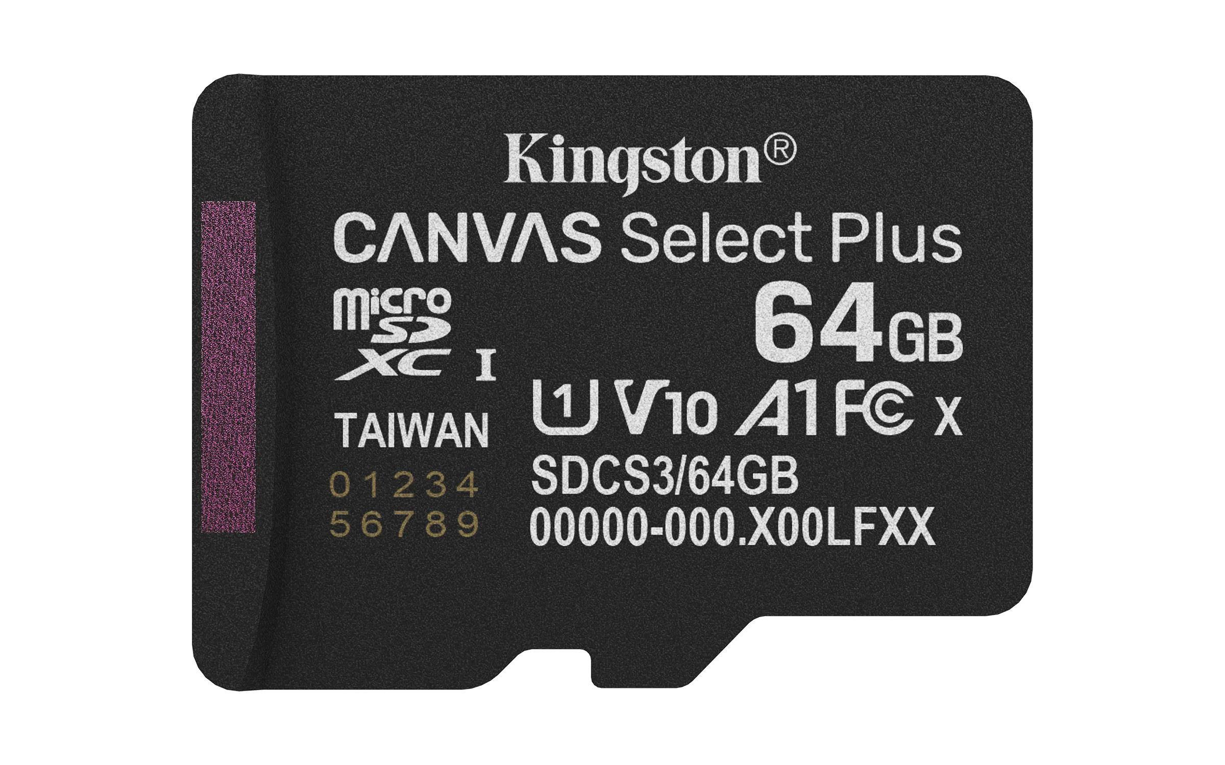 Kingston 64 Gt microSDXC Canvas Select Plus Gen3 -muistikortti