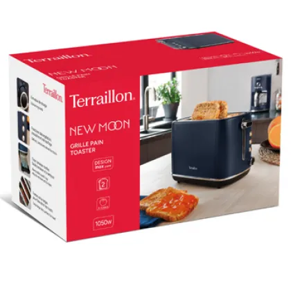 TERRAILLON New Moon 2-Slice Toaster 1050 Watts Dark Blue