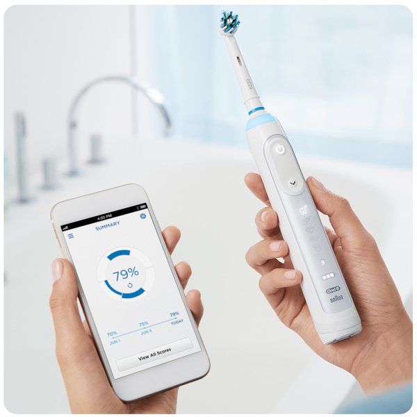BRAUN S&Auml;HK&Ouml;HAMMASHARJA ORAL-B GENIUS 9000 Hopea. Uusi kevyt ja siro runko. Tehokas lithiumi-akku. 10 500 kierrosta ja 40 000 syk&auml;yst&auml;/min.  Lataava USB-kotelo,