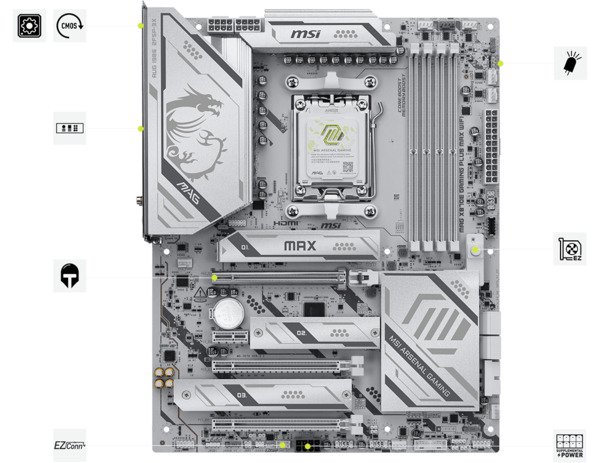 MSI MAG X870E Gaming Plus Max WiFi 7 AM5 ATX-emolevy