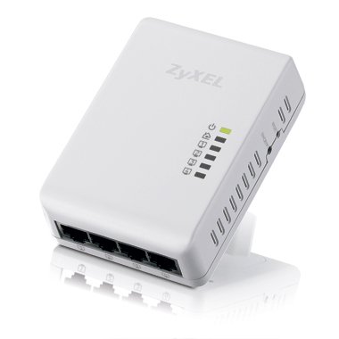 ZYXEL 500 Mbps Powerline Gigabit Switch 4x Gigabit Port Wallmount