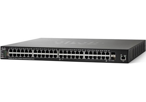 Cisco Small Business SG550XG-48T - Kytkin - L3 - Hallinnoitu - 46 x 10GBase-T + 2 x 10 Gigabit SFP+ yhdistelm&auml; - ty&ouml;p&ouml;yt&auml;, r&auml;kkiin asennettava