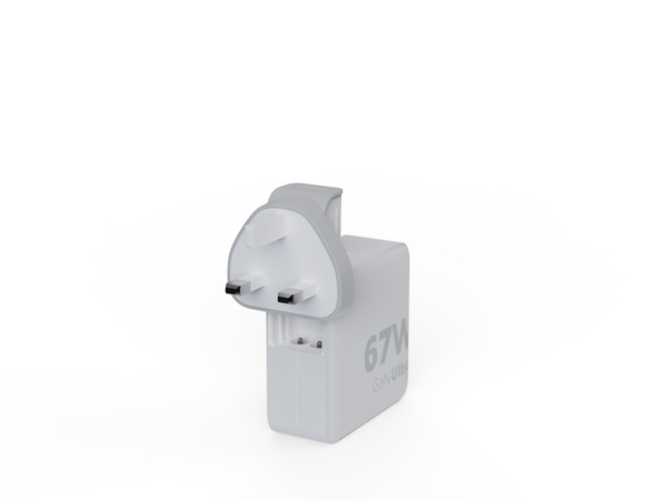 Xtorm 67W GaN-Ultra Travel Charger/USB-C PD - cable, 2m, White