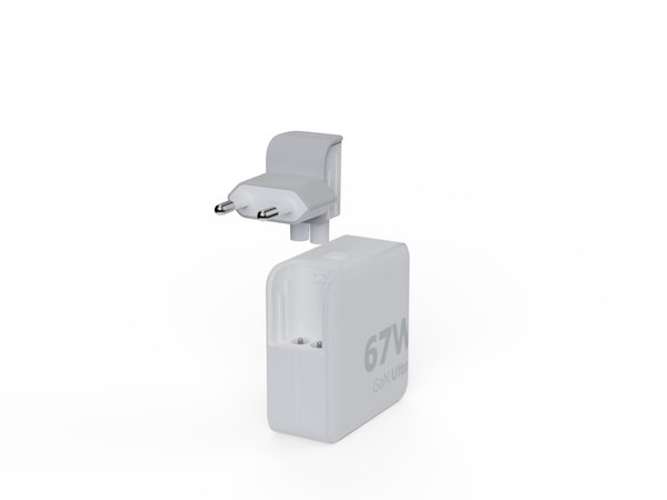 Xtorm 67W GaN-Ultra Travel Charger/USB-C PD - cable, 2m, White
