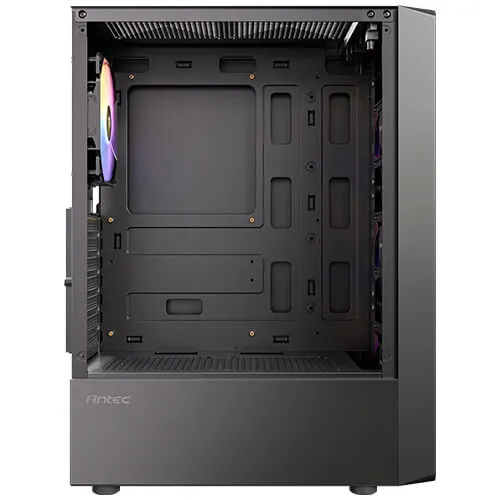 Antec AX26 RGB Elite Midi-Tower Case with window and RGB lighting, Black