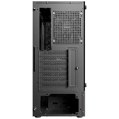 Antec AX26 RGB Elite Midi-Tower Case with window and RGB lighting, Black