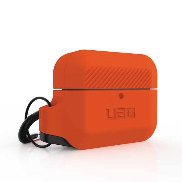 UAG Apple Airpods Pro, Kuulokkeiden Silikonikotelo, Oranssi/Musta