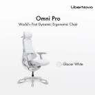LiberNovo Omni Pro dynamisk ergonomisk kontorsstol - Glaci&auml;rvit