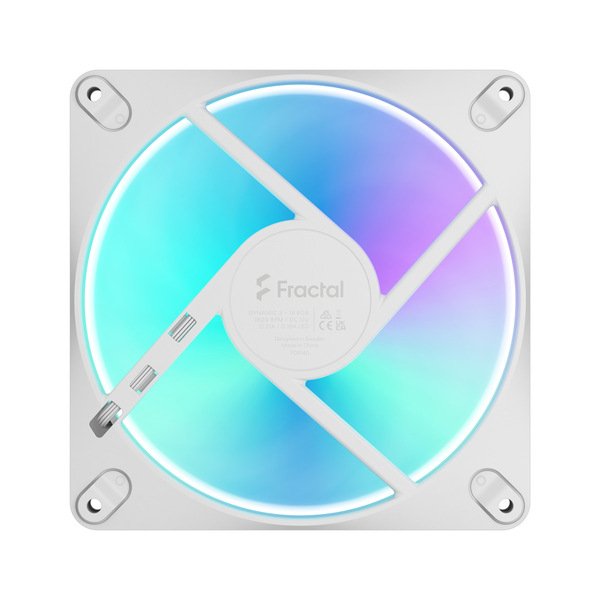 Fractal Design Dynamic 3 14 PWM RGB Case Fan, 140 mm, White