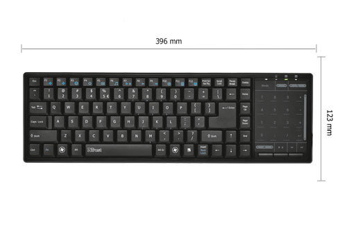 Tacto Wireless Entertainment Keyboard with Touchpad