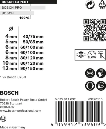 Bosch Expert CYL-9 MultiConstruction Borebits&aelig;t Roterende st&oslash;dbor Skruetr&aelig;kker St&oslash;dn&oslash;gle