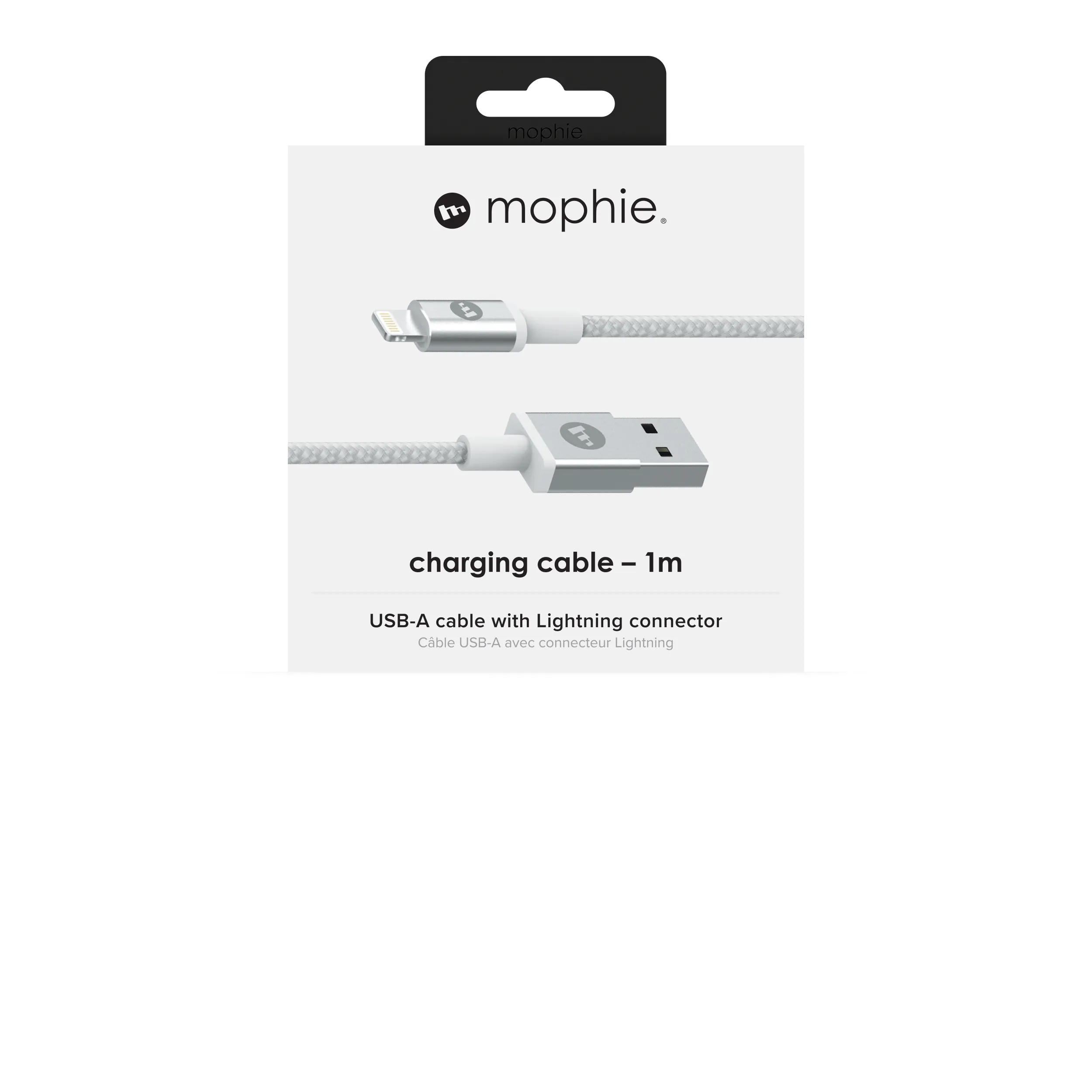 Mophie Charge & Sync USB-A - Lightning - kabel, 1 m, Vit
