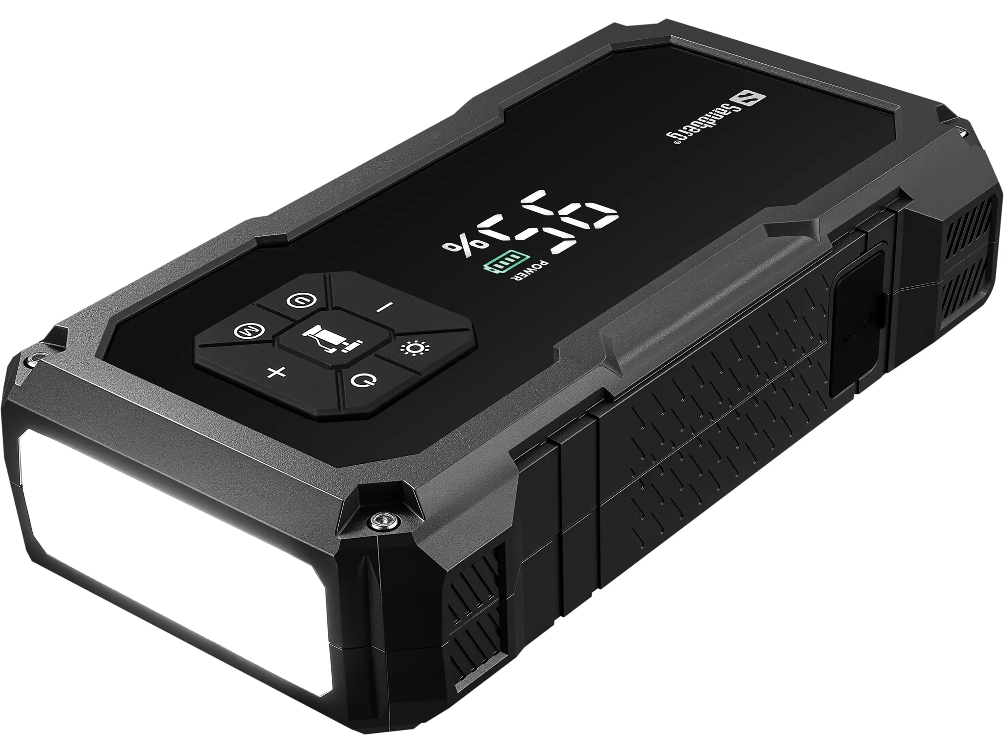 SANDBERG TirePump 10000mAh - auton apuk&auml;ynnistin integroidulla rengaspumpulla