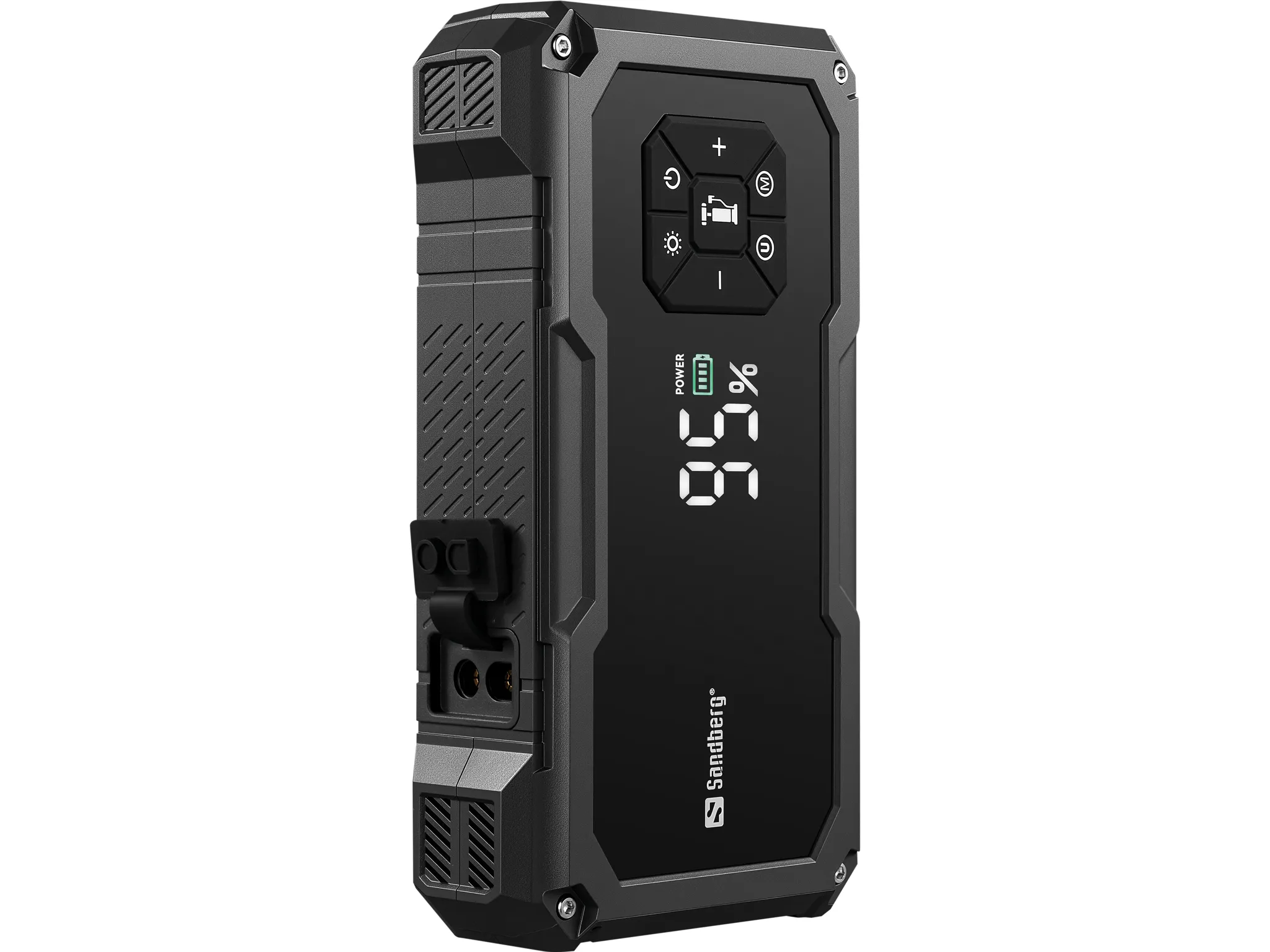 SANDBERG TirePump 10000mAh - auton apuk&auml;ynnistin integroidulla rengaspumpulla