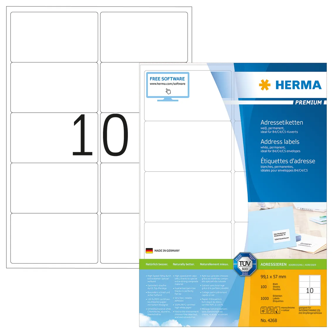 Herma label Premium 99,1x57,0 (1000)