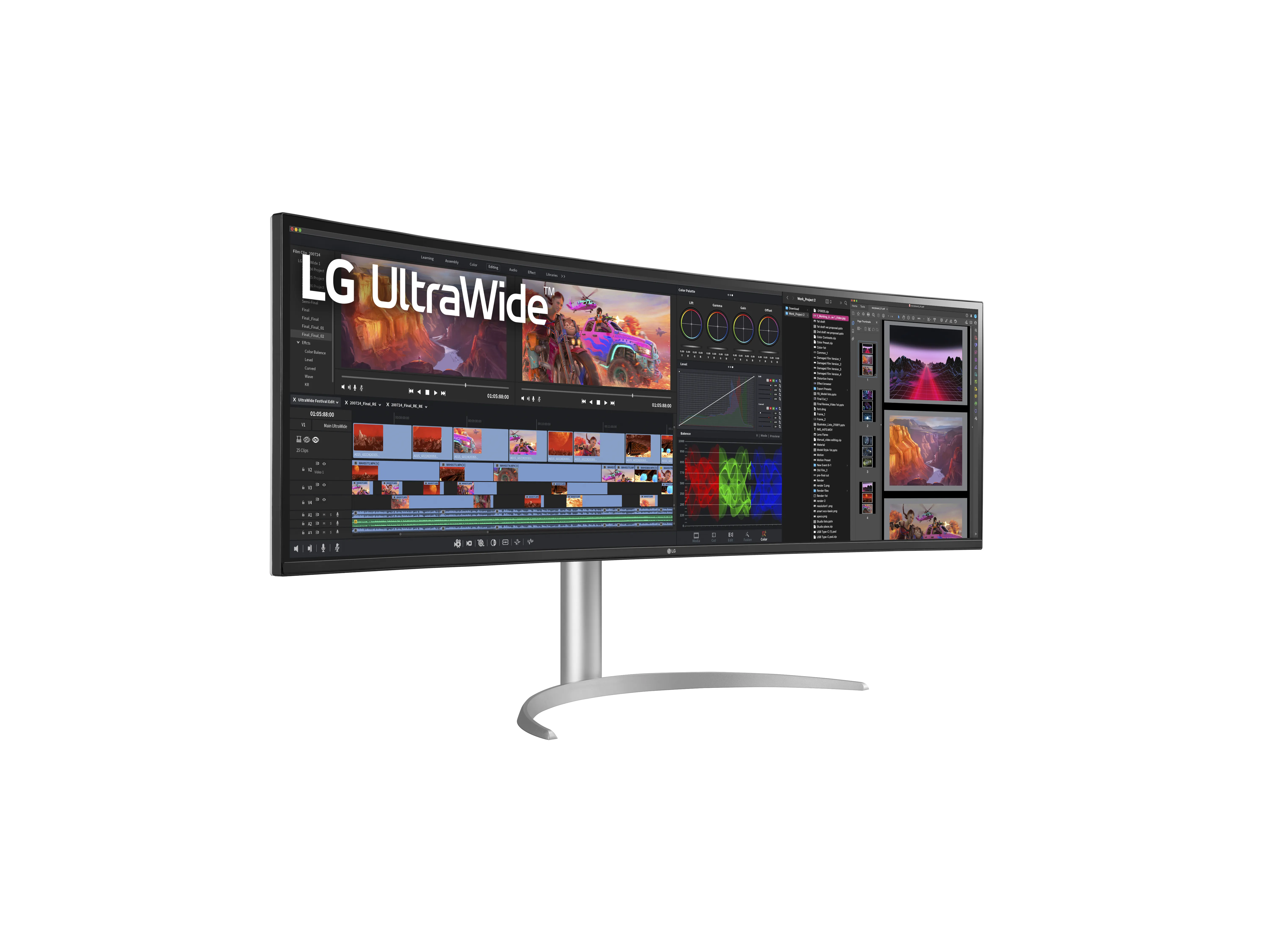 LG 49&quot; 49WQ95C-W DQHD, IPS - curved sk&auml;rm