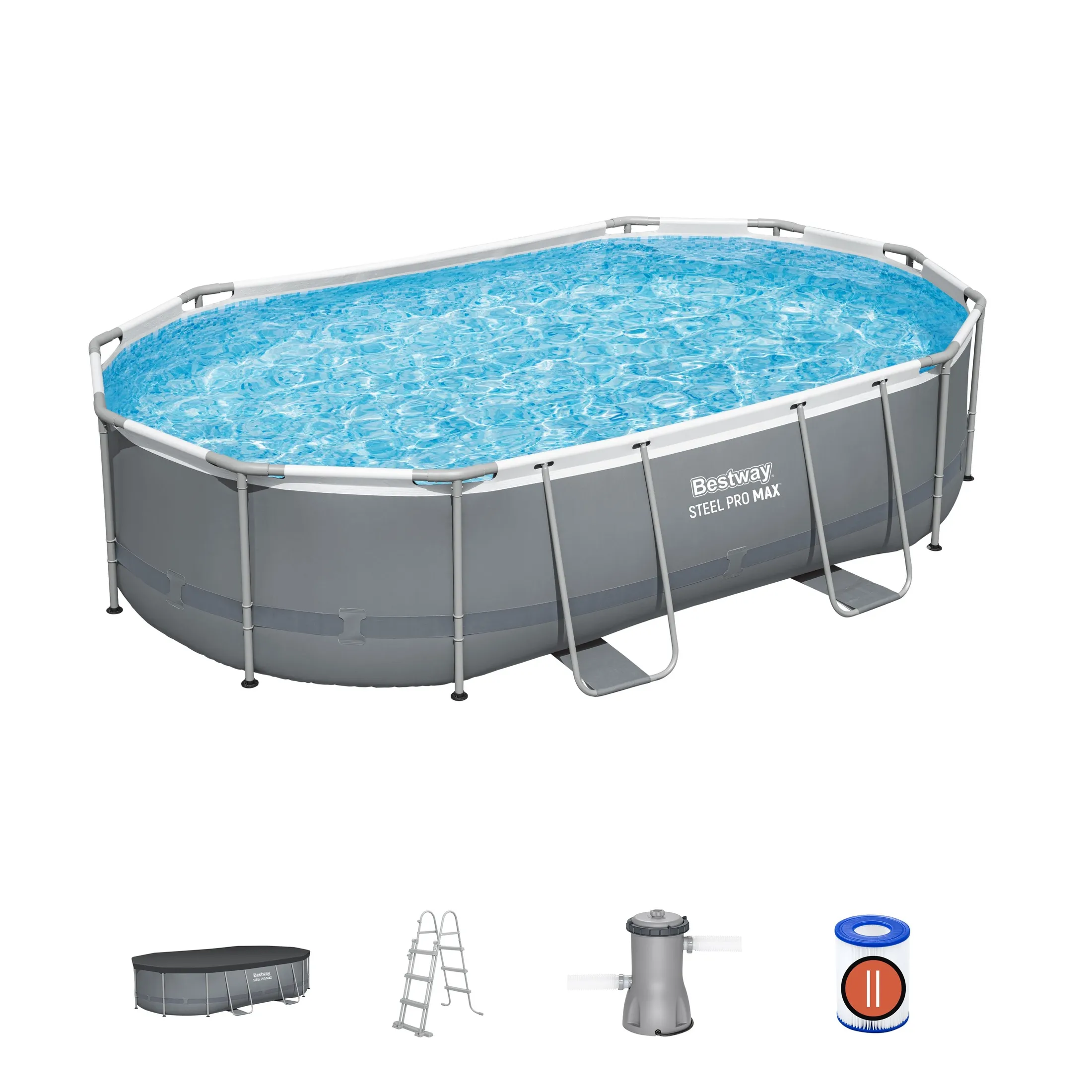 Bestway Power Steel Pool -allas, 4,88x3,05x1,07m