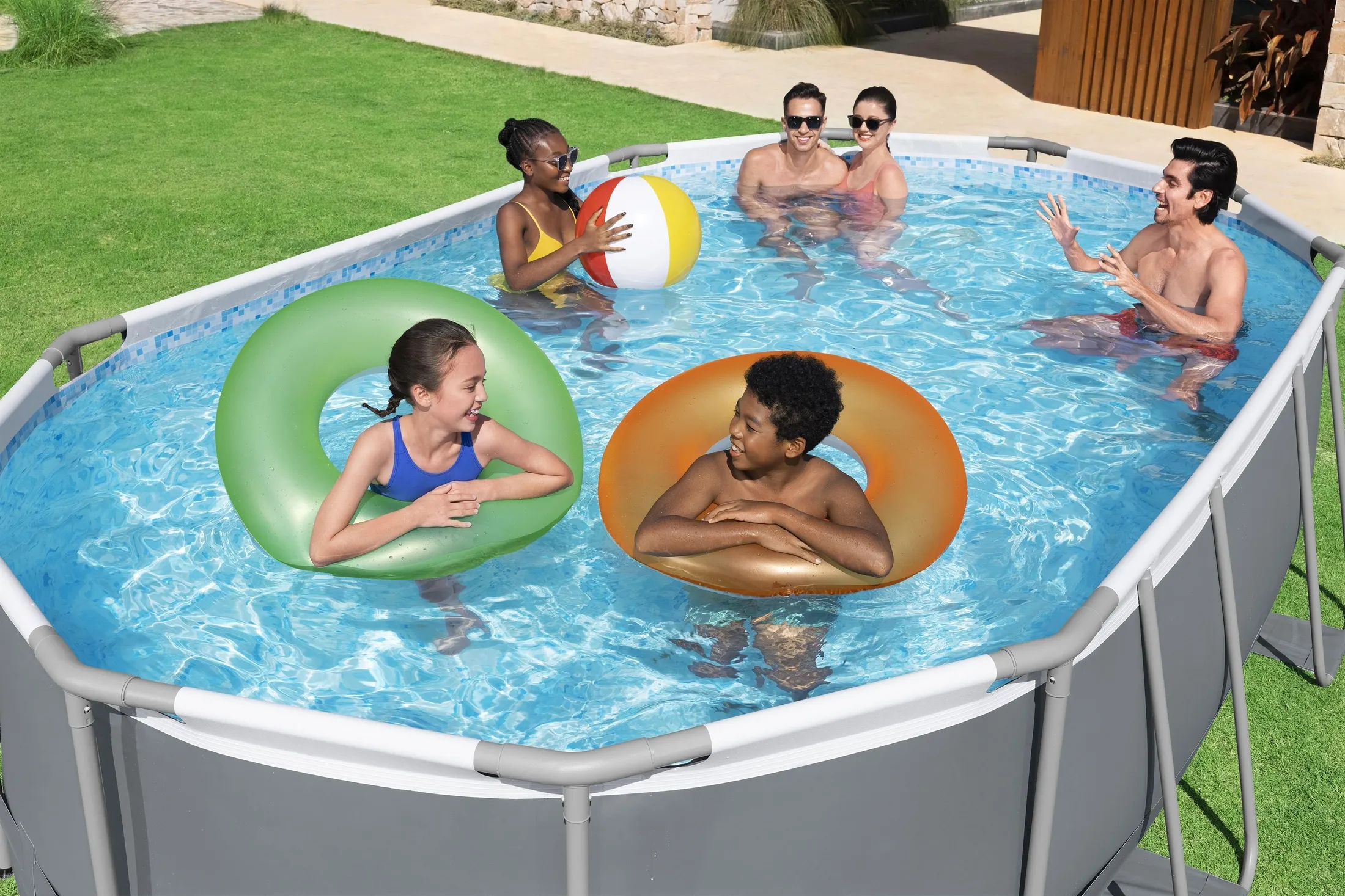 Bestway Power Steel Pool -allas, 4,88x3,05x1,07m