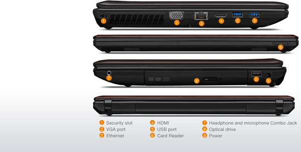 LENOVO IdeaPad G580 i5-3230M 15.6inch HD 2x4GB 500GB 5.4k DVDRW Intel HD Graphics NON-INTEL 1X1 BGN+BT4.0 6cell WIN8 Dark Brown
