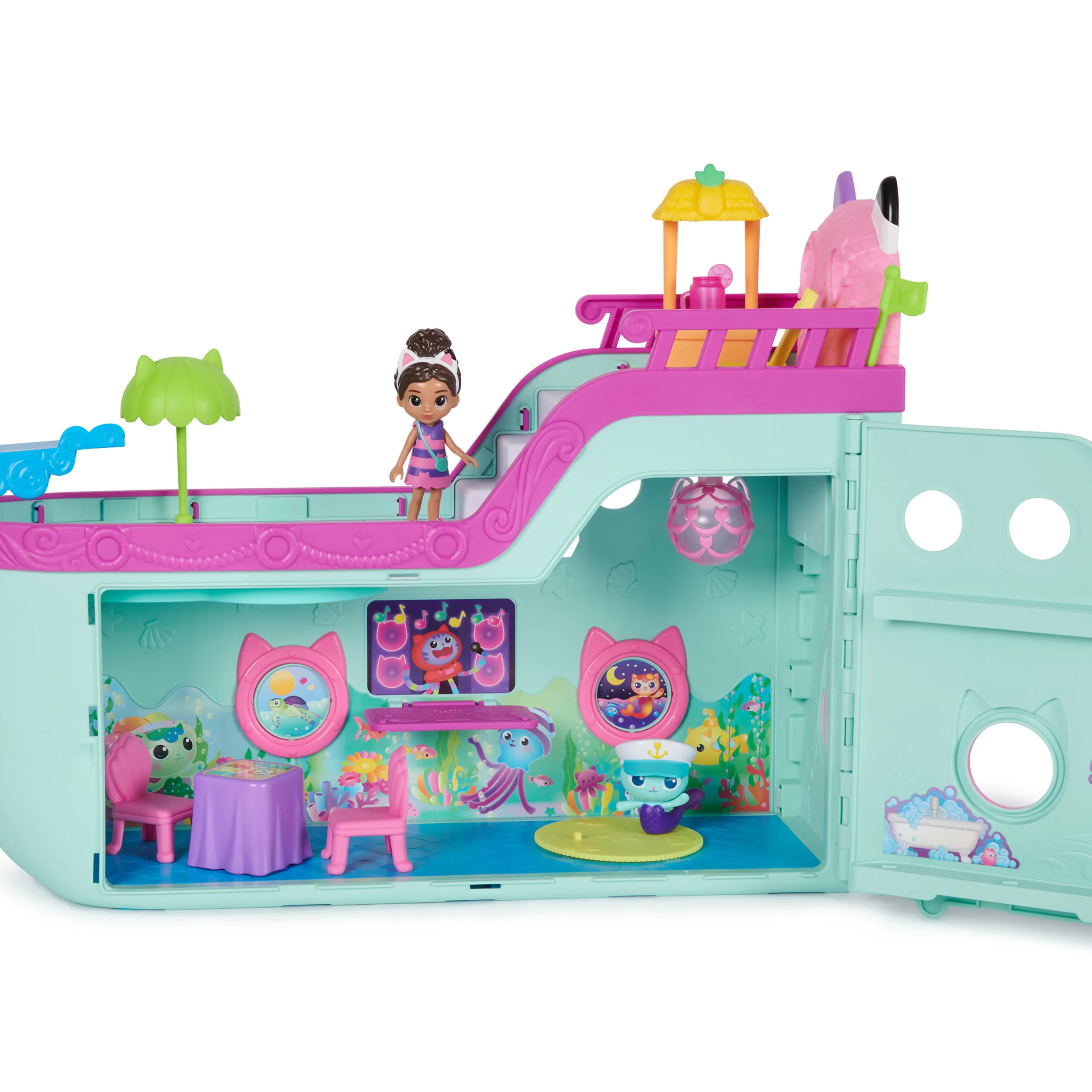 Spin Master Gabby's Dollhouse - Gabby's Cruise Ship, Toy Vehicle