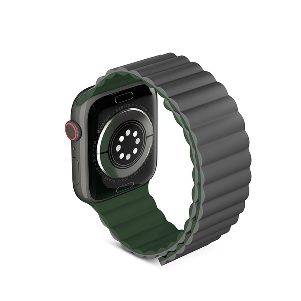 EPICO Watch Strap Magnetic for Apple Watch 38/40/41mm - GREY/green