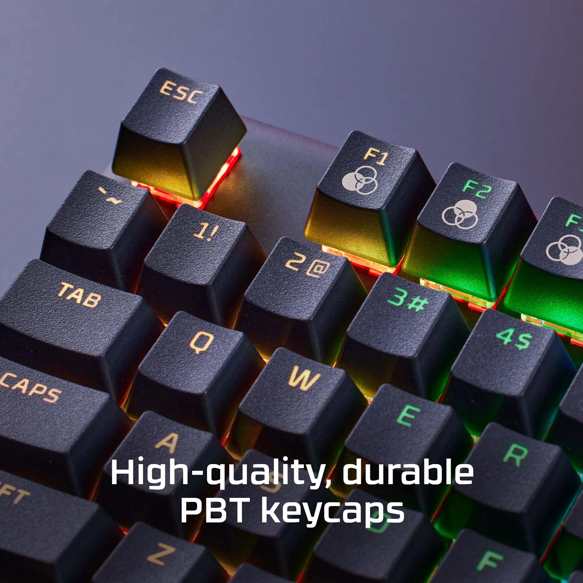 HyperX Alloy Origins Core PBT mekaniskt speltangentbord, HyperX Red, svart