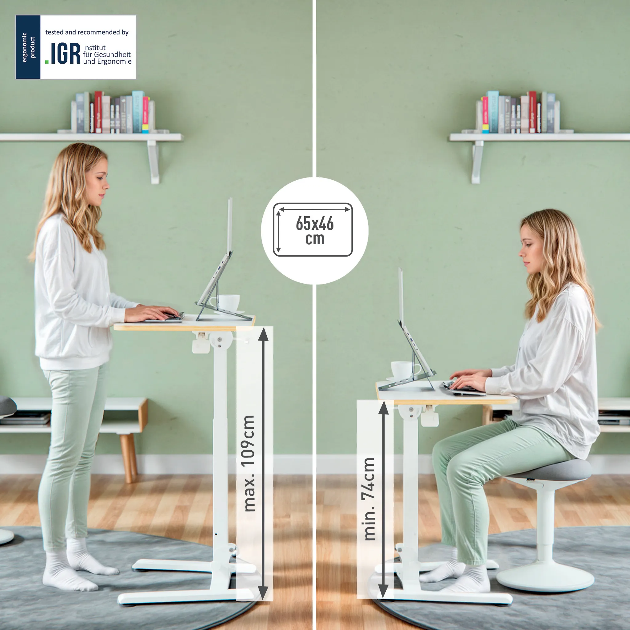 Leitz Ergo - foldable ergonomic standing desk