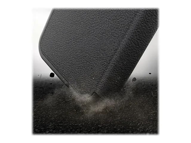 OtterBox Strada Series Folio - L&auml;pp&auml;kansi matkapuhelimelle - nahka, polykarbonaatti, metallinen salpa - varjon musta - slim design malleihin Apple iPhone 12, 12