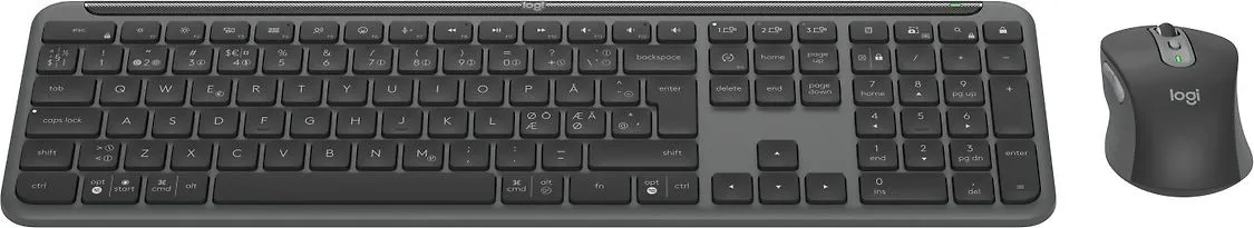 Logitech MK950 Signature Slim -langaton näppäimistö ja hiiri, harmaa
