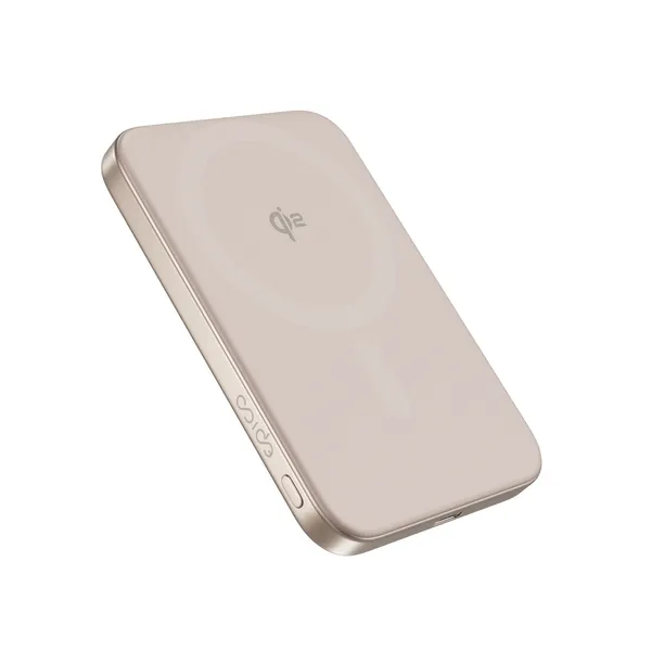 Epico UltraPack EM51 Qi2 5000 Slim Alu Mag+ Power Bank - desert titanium