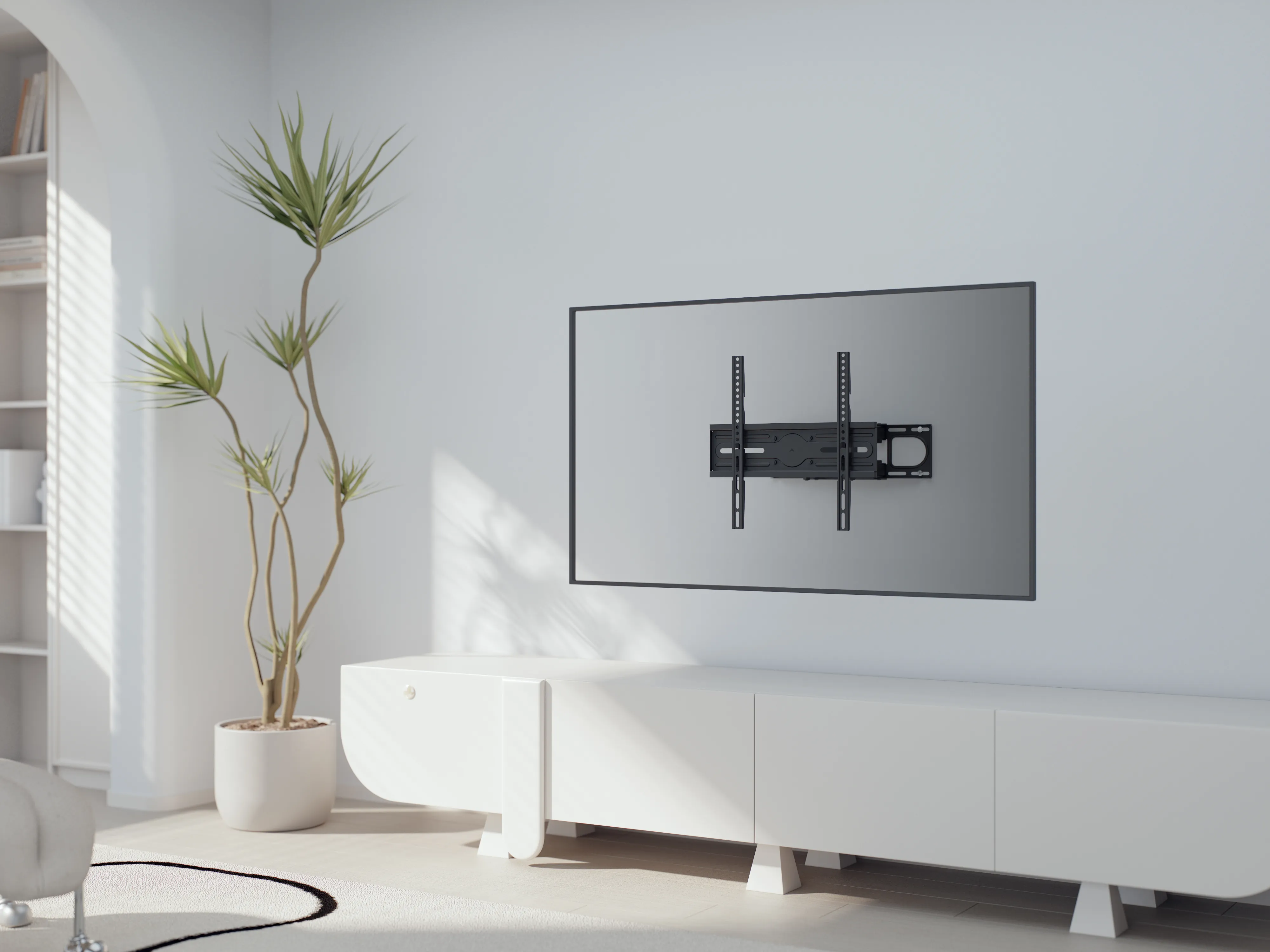 DELTACO ARM-1202-B K&auml;&auml;ntyv&auml; TV-sein&auml;teline, 32-70", 40 kg, musta