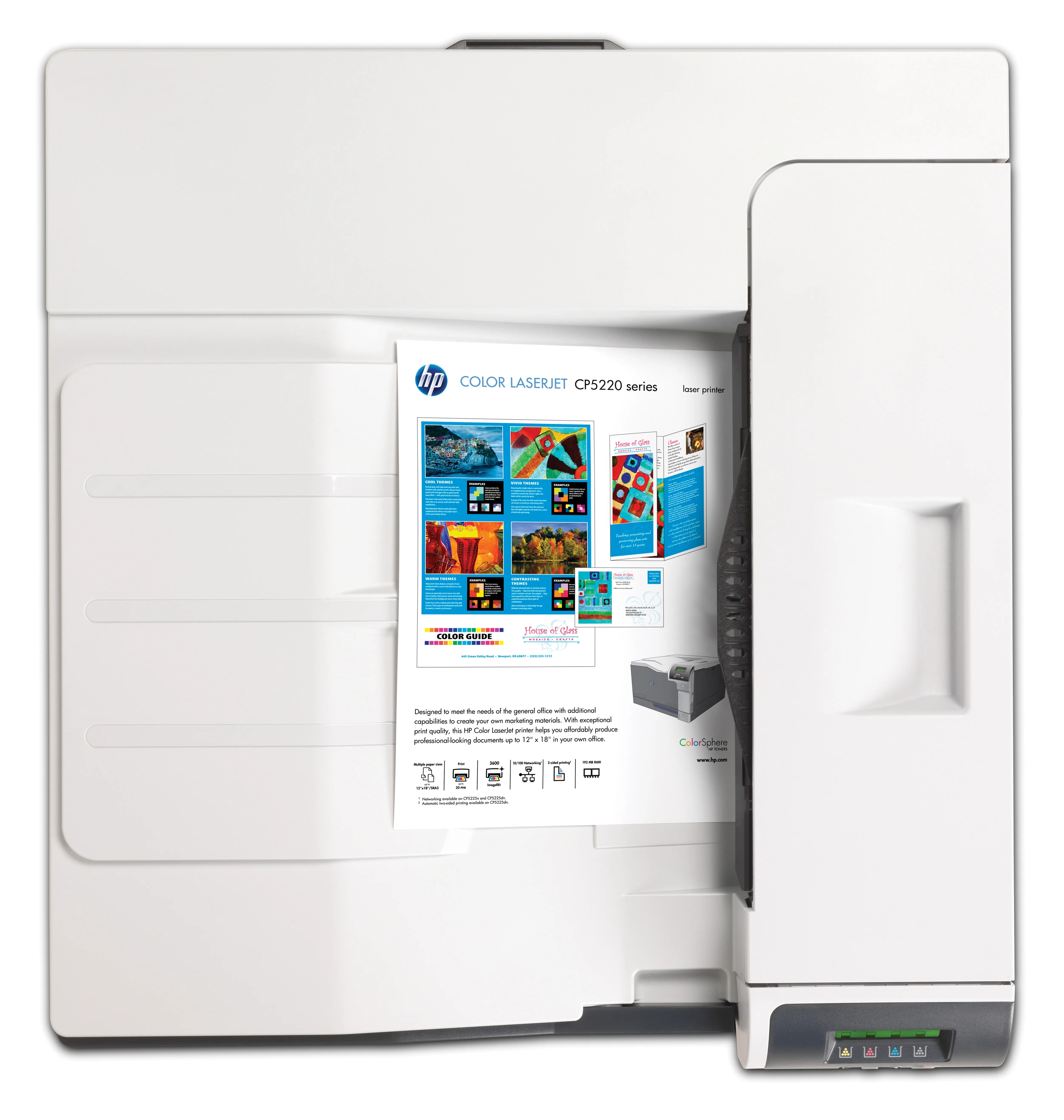 HP Color LaserJet CP5225N  LAN, A3 - colour laser printer