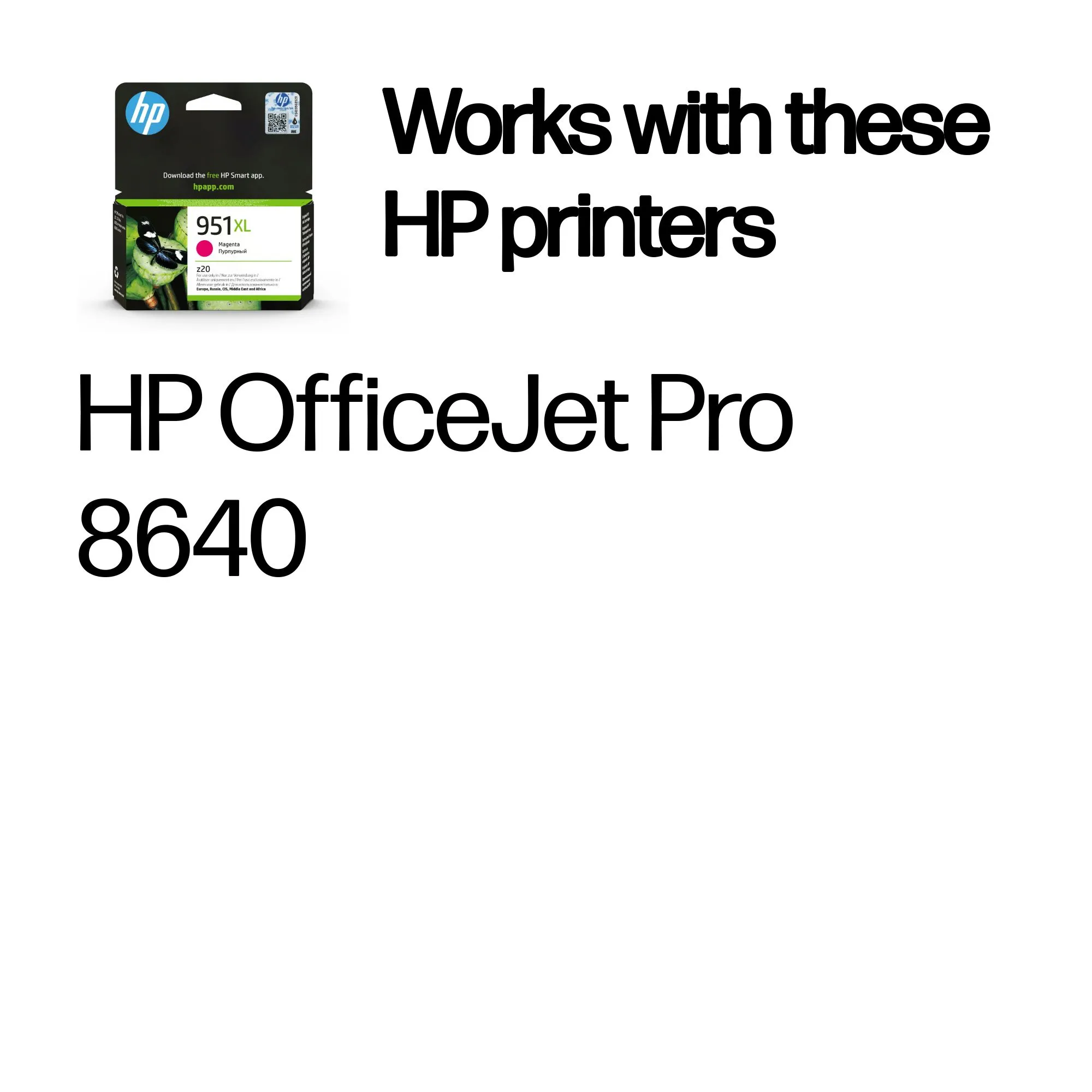 HP OfficeJet 951XL ink cartridge, 17 ml, Magenta