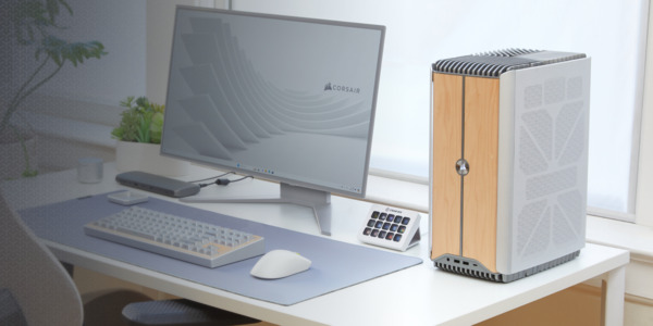 CORSAIR ONE i500 i9-14900F, 32 GB, 1 TB, RTX 4070 Super, Win 11 Home gamingdator, small form factor, Wood Bright