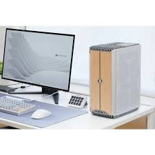 CORSAIR ONE i500 i9-14900F, 32 Gt, 1 Tt, RTX 4070 Super, Win 11 Home -pelitietokone, pienikokoinen kotelo, Wood Bright