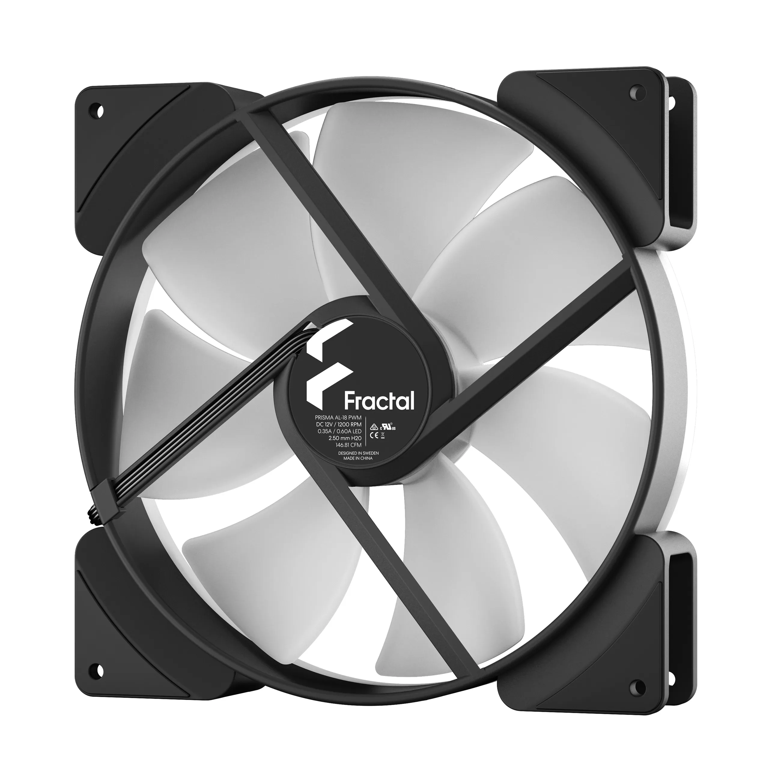 Fractal Design Prisma AL-18 ARGB PWM , 180mm - chassi fläkt