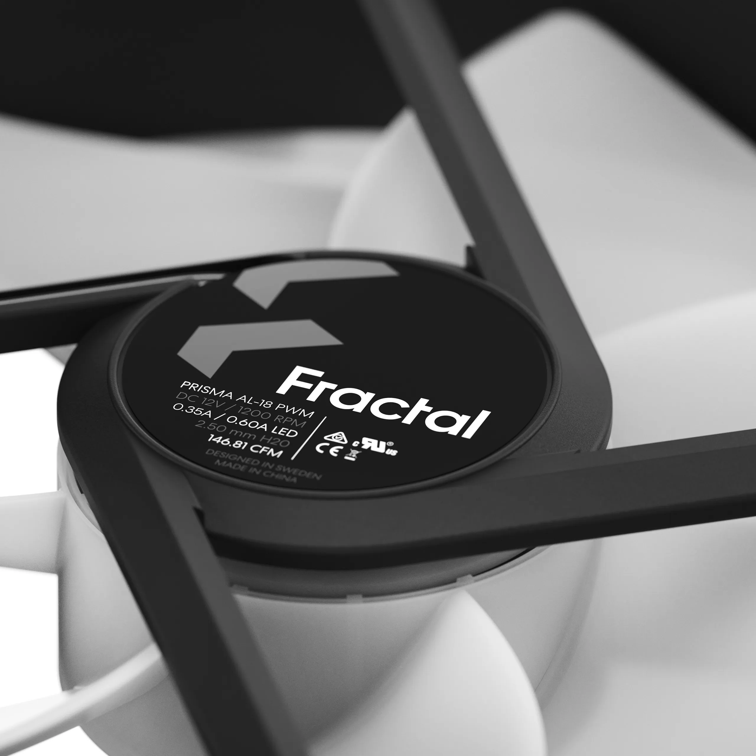 Fractal Design Prisma AL-18 ARGB PWM , 180mm - chassi fläkt