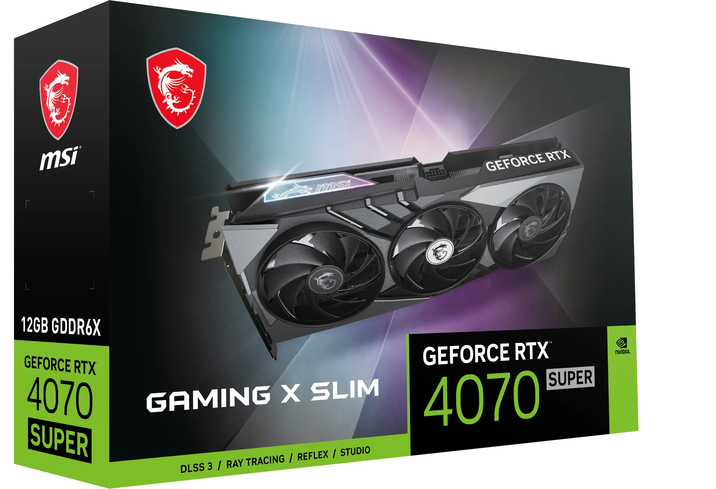 MSI GeForce RTX 4070 SUPER Gaming X Slim 12GB - Graphics card