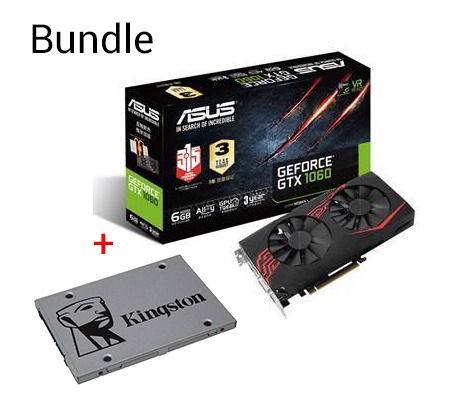Asus GTX1060 6GB Overclocked Gaming + Kingston UV400 240SSD