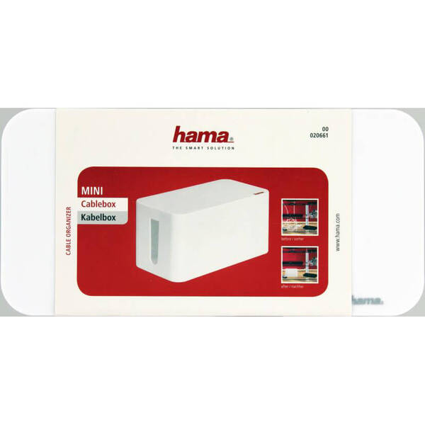 HAMA CABLE BOX MINI, WHITE