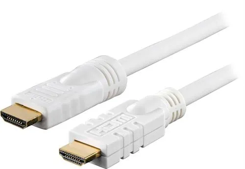 Deltaco HDMI – HDMI 1.4 - kabel, 15 m, Vit