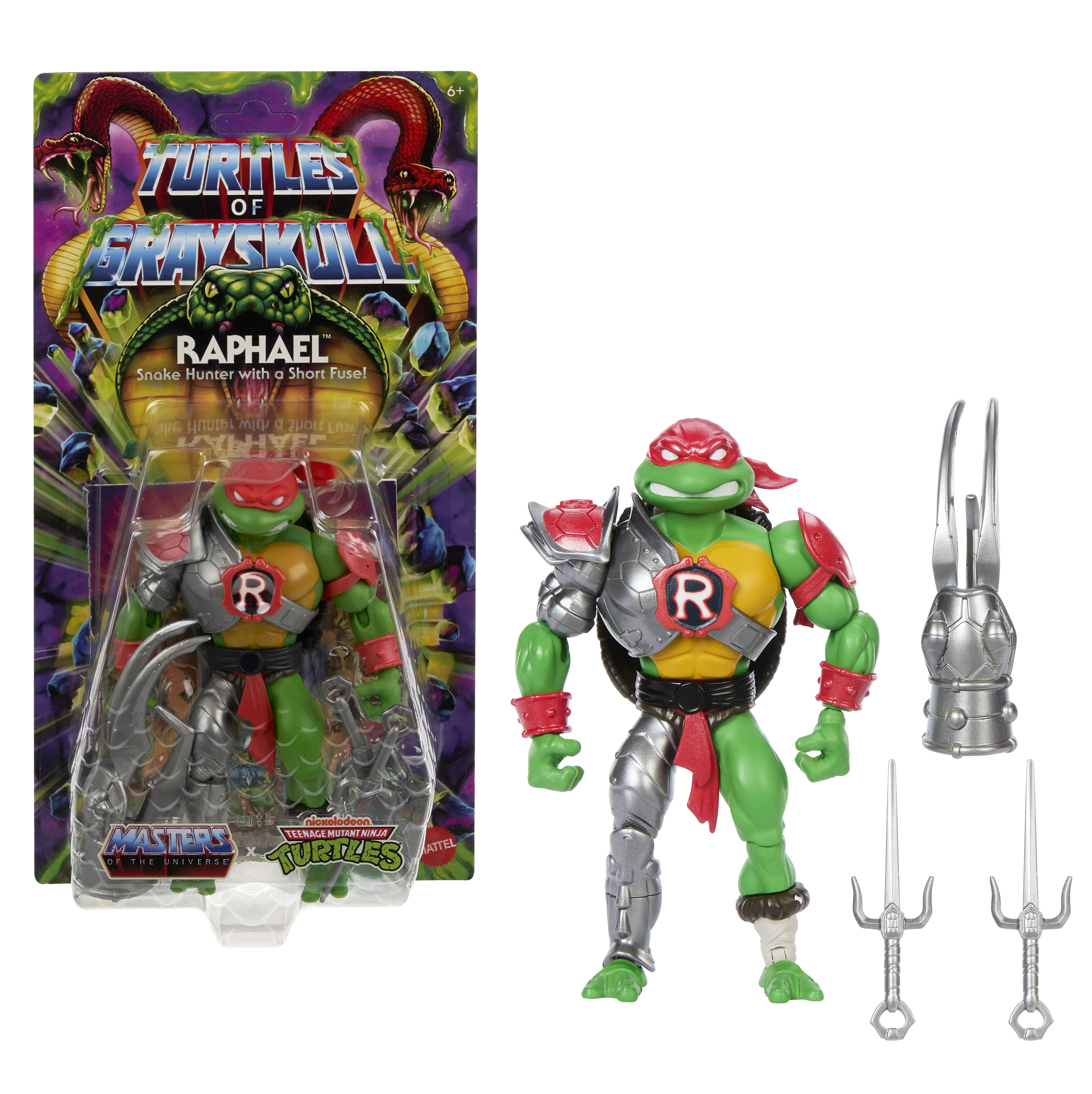 Mattel Masters of the Universe Origins Turtles of greyskull Raphael toy figure