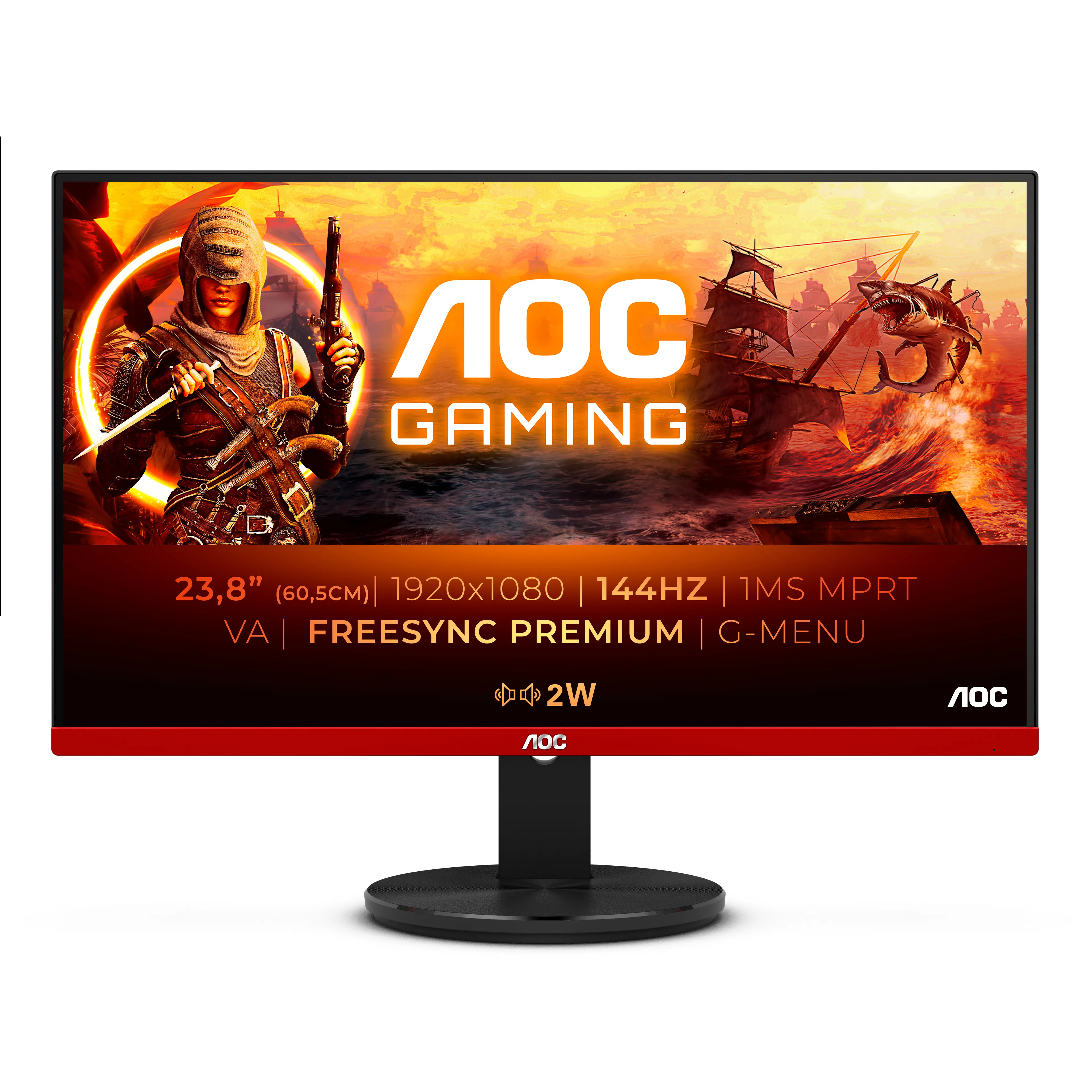 AOC 24&quot; G2490VXA, Full HD, VA - gaming monitor