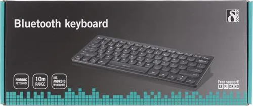 Deltaco TB-631 Mini - wireless keyboard, black