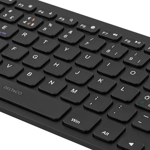 Deltaco TB-631 Mini - wireless keyboard, black