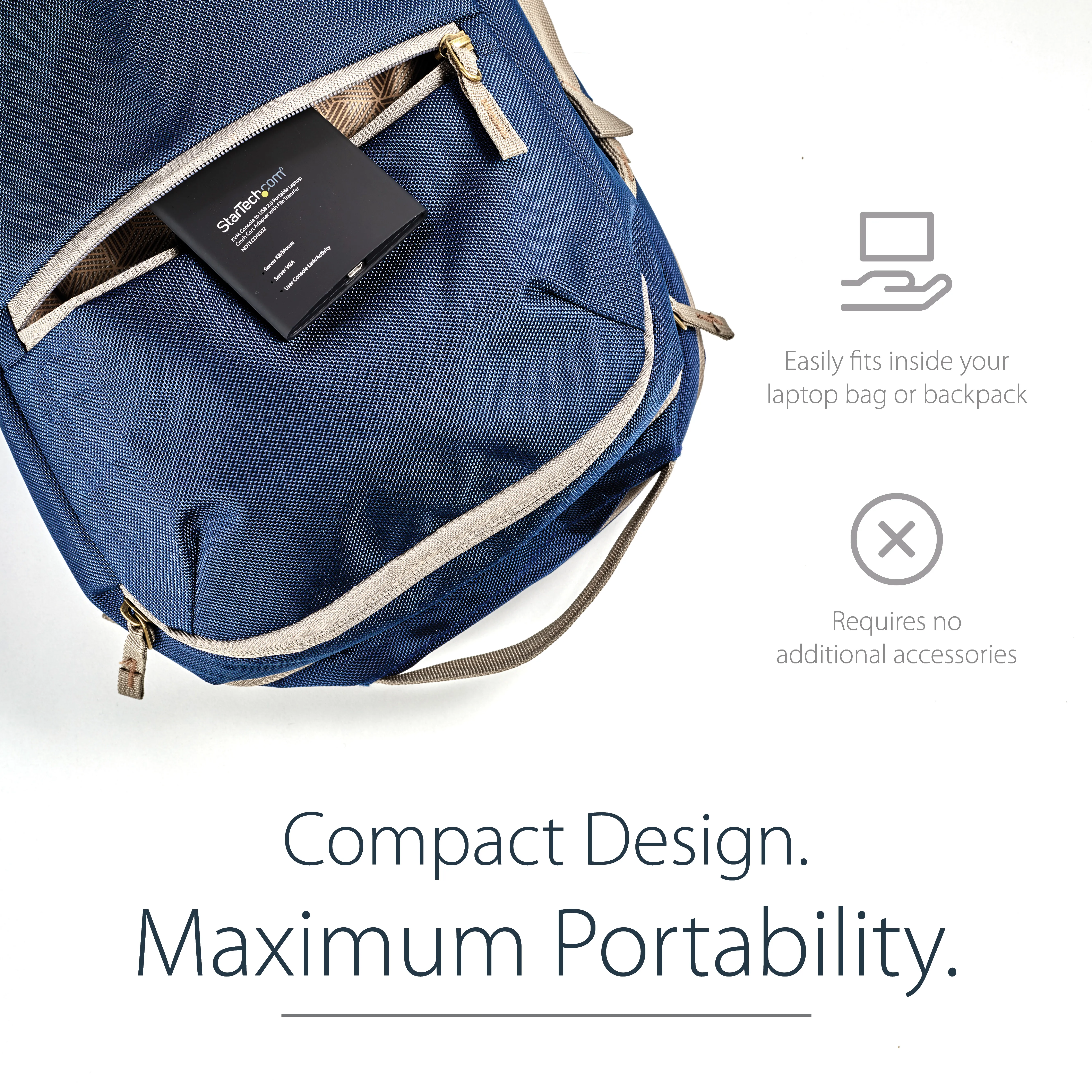 KVM Portable Crash Cart w/File Transfer